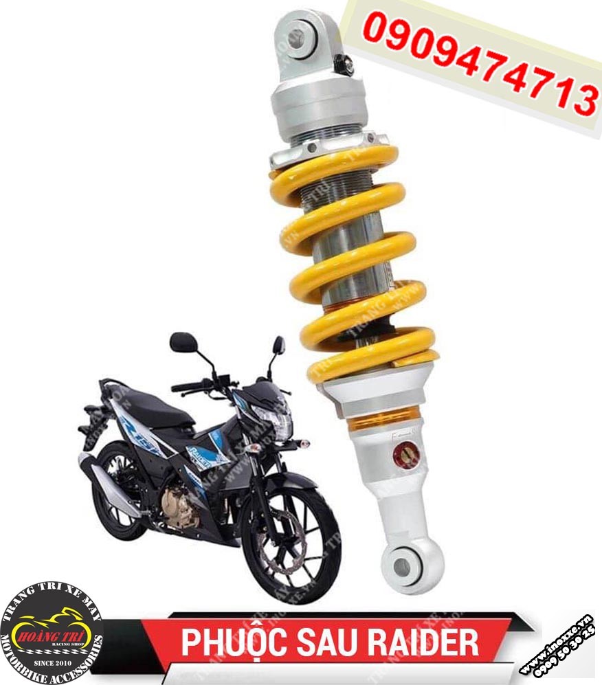 Phuộc sau Ohlins F gắn Raider